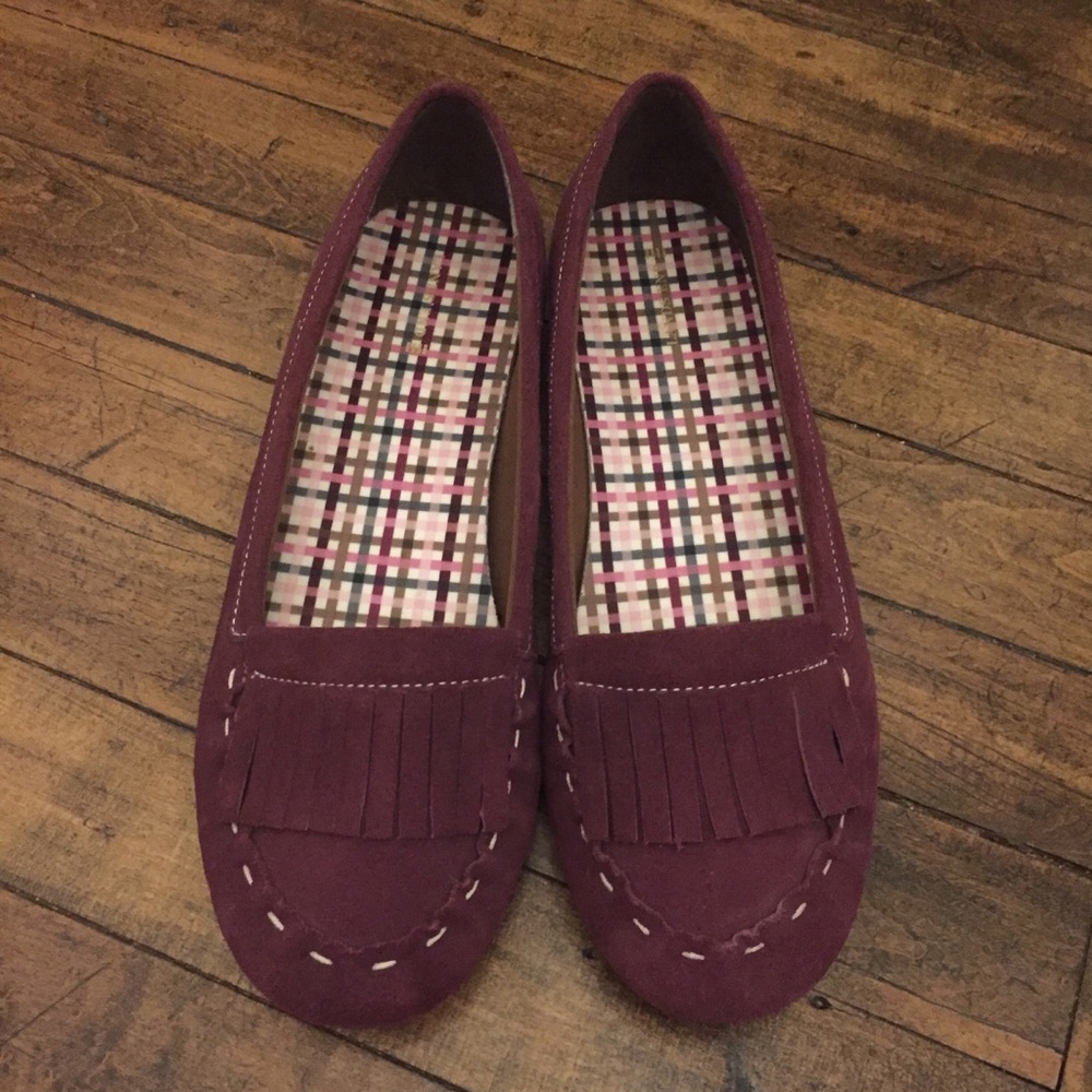 Lands End Suede Loafers